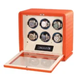 6 Slot Leather Luxury Automatic Watch Winder Box - KNG-613 - Image 3
