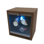 Triple Wood Automatic Watch Winder Box - KNG-331 - Image 2